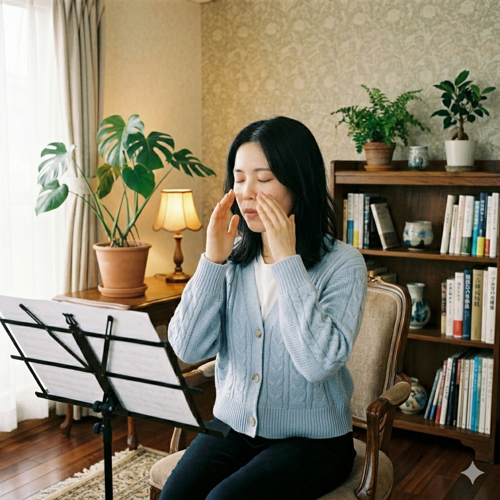 共鳴をスムーズに移動させる「んー」から母音につなぐ練習とは？