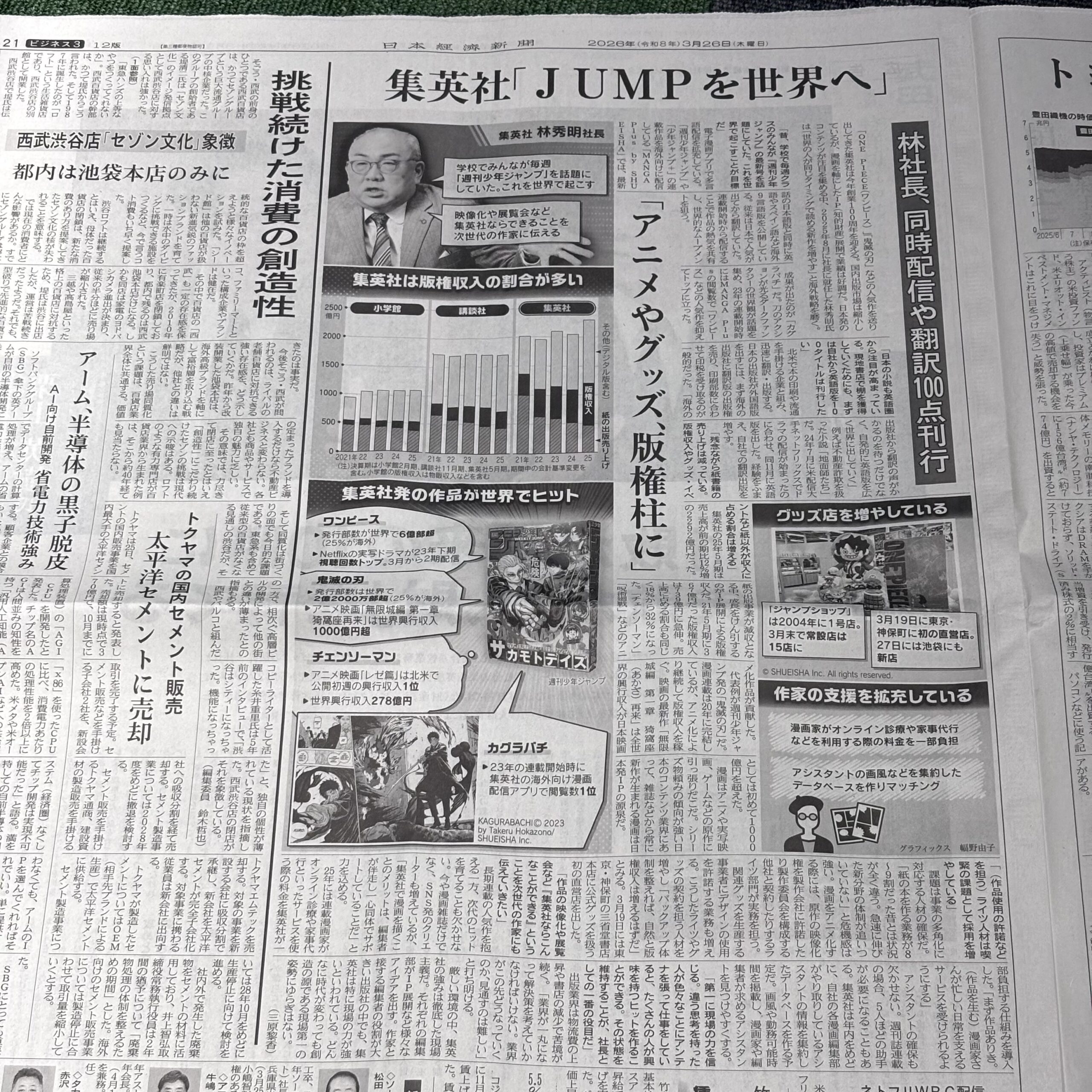 集英社「JUMPを世界へ」【埼玉ボイトレスクール・ナユタス川口校】