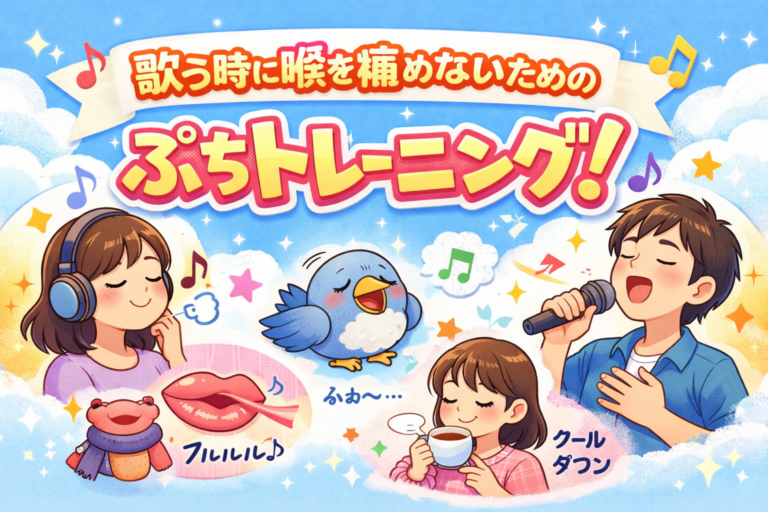 喉を痛めないためのぷちトレーニング！