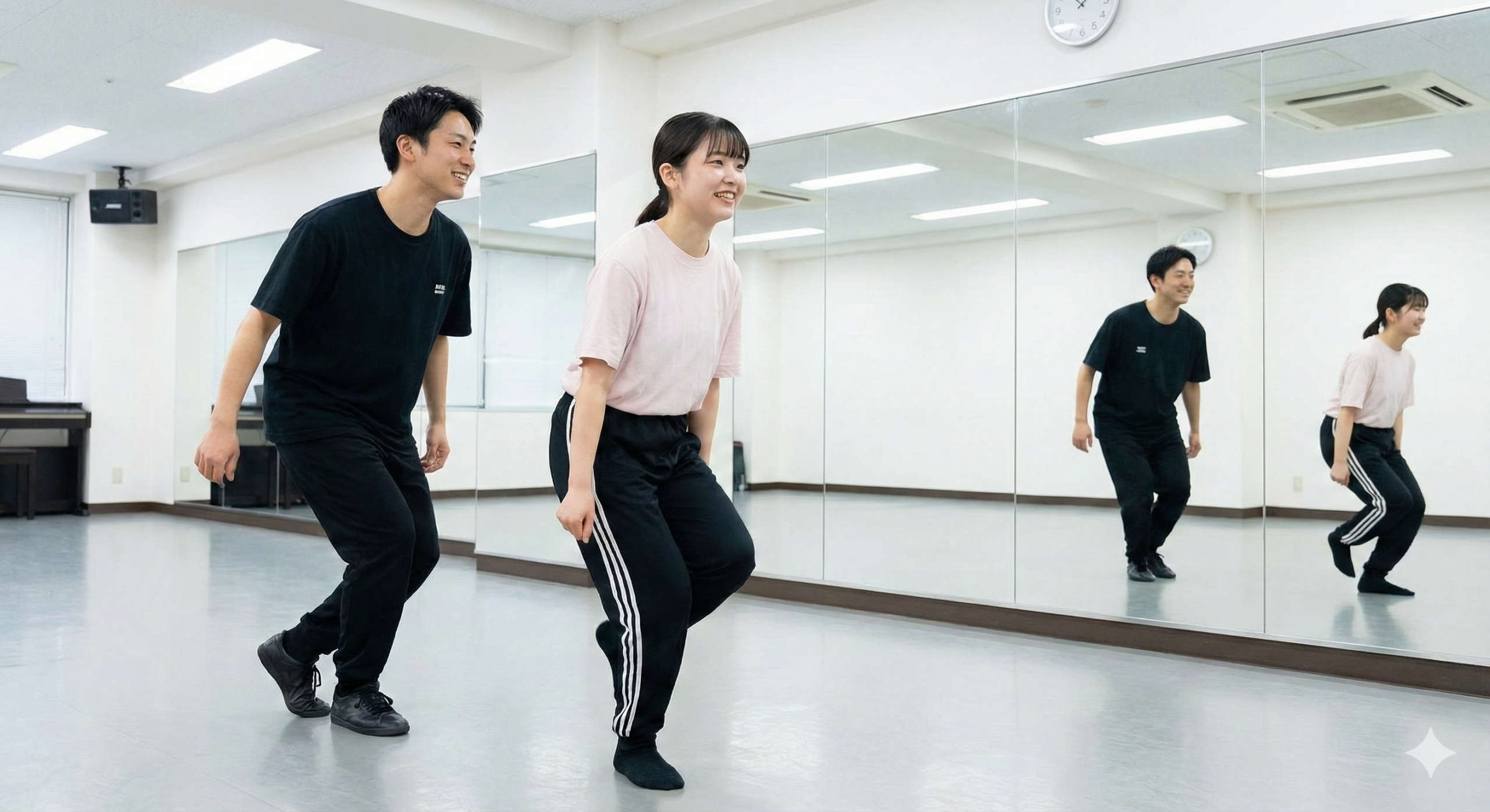 音楽に合わせて体を動かす