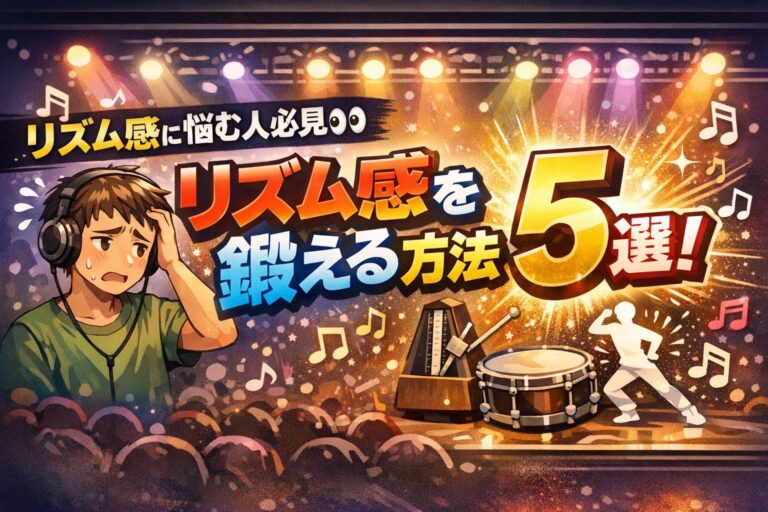 リズム感に悩む人必見👀リズム感を鍛える方法5選！