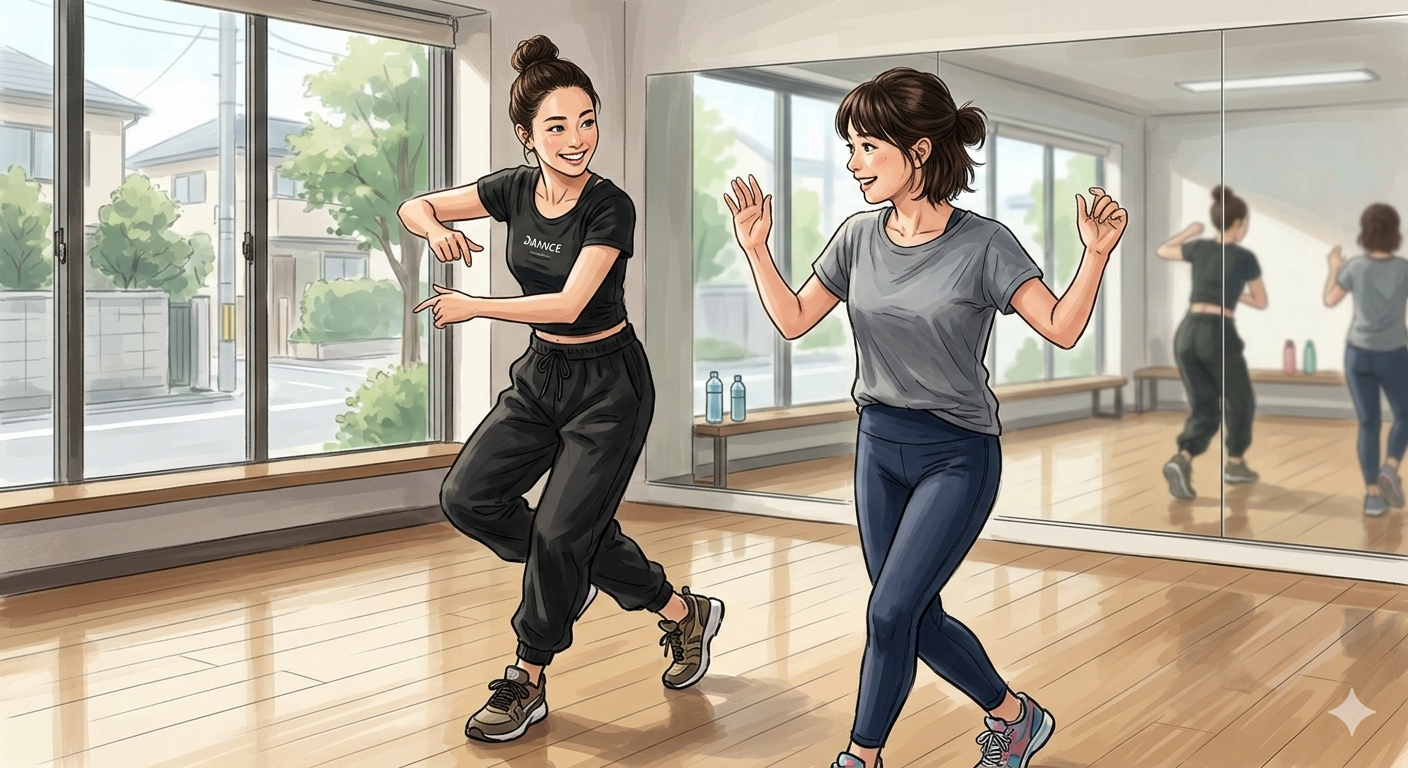 リズム感ゼロでも大丈夫？明石駅徒歩1分、超初心者さんに優しいマンツーマンダンス