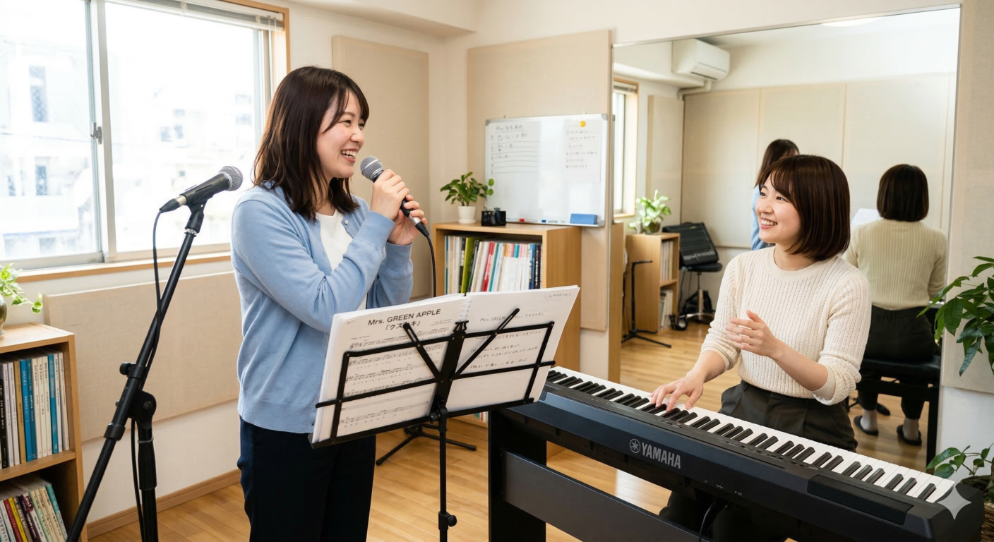 Mrs. GREEN APPLE『クスシキ』サビの歌い方のコツ！独特のリズムを攻略【所沢のボイトレ教室】ナユタス所沢校