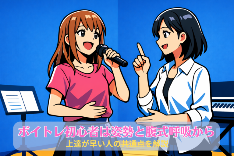 ボイトレ初心者は姿勢と腹式呼吸から｜上達が早い人の共通点を解説