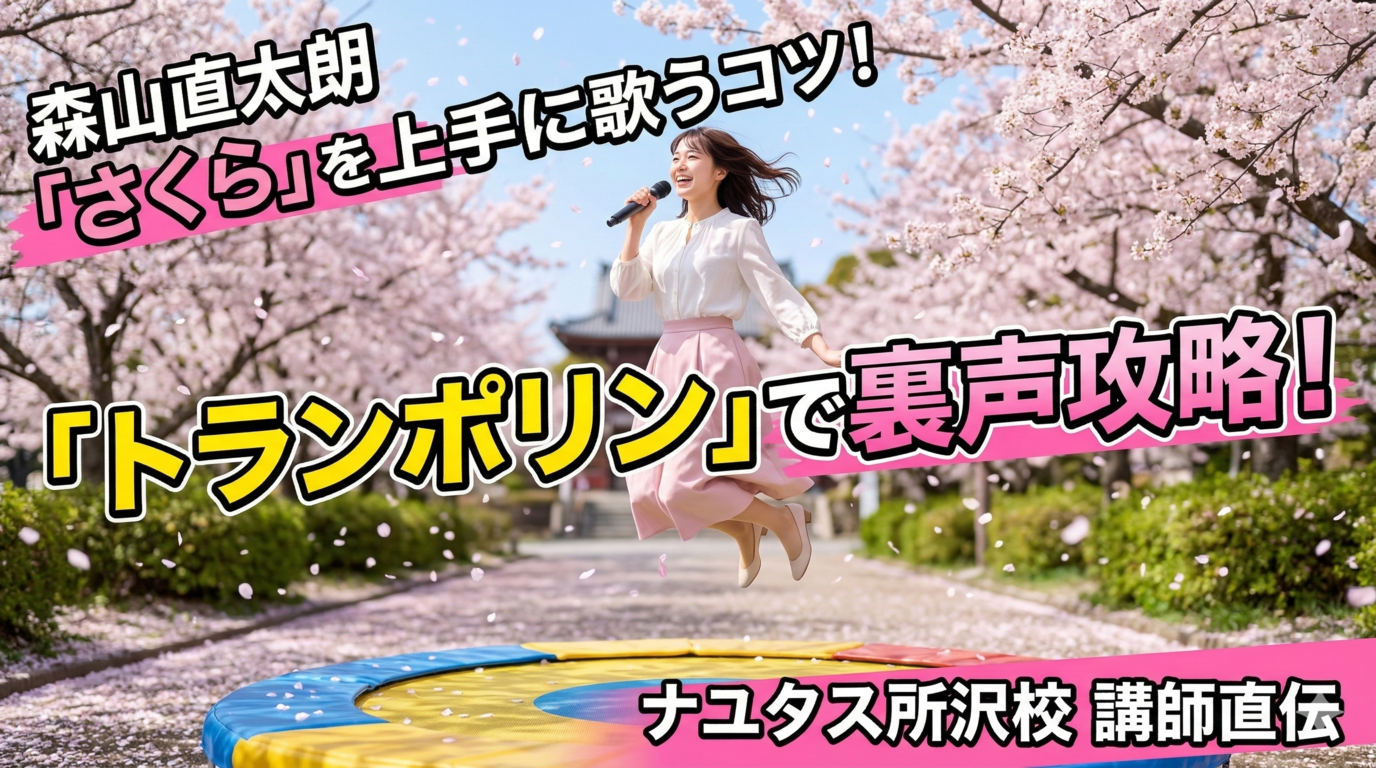 森山直太朗「さくら（独唱）」を上手に歌うコツ！裏声を綺麗に出す練習法をプロが解説【所沢のボイトレ教室】ナユタス所沢校