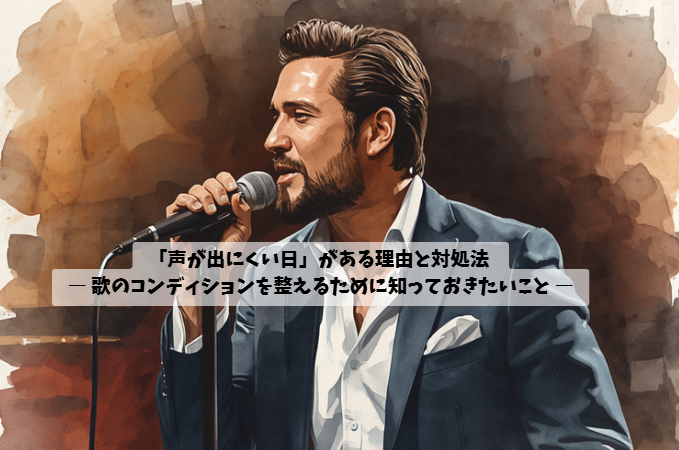 「声が出にくい日」がある理由と対処法 ― 歌のコンディションを整えるために知っておきたいこと ―
