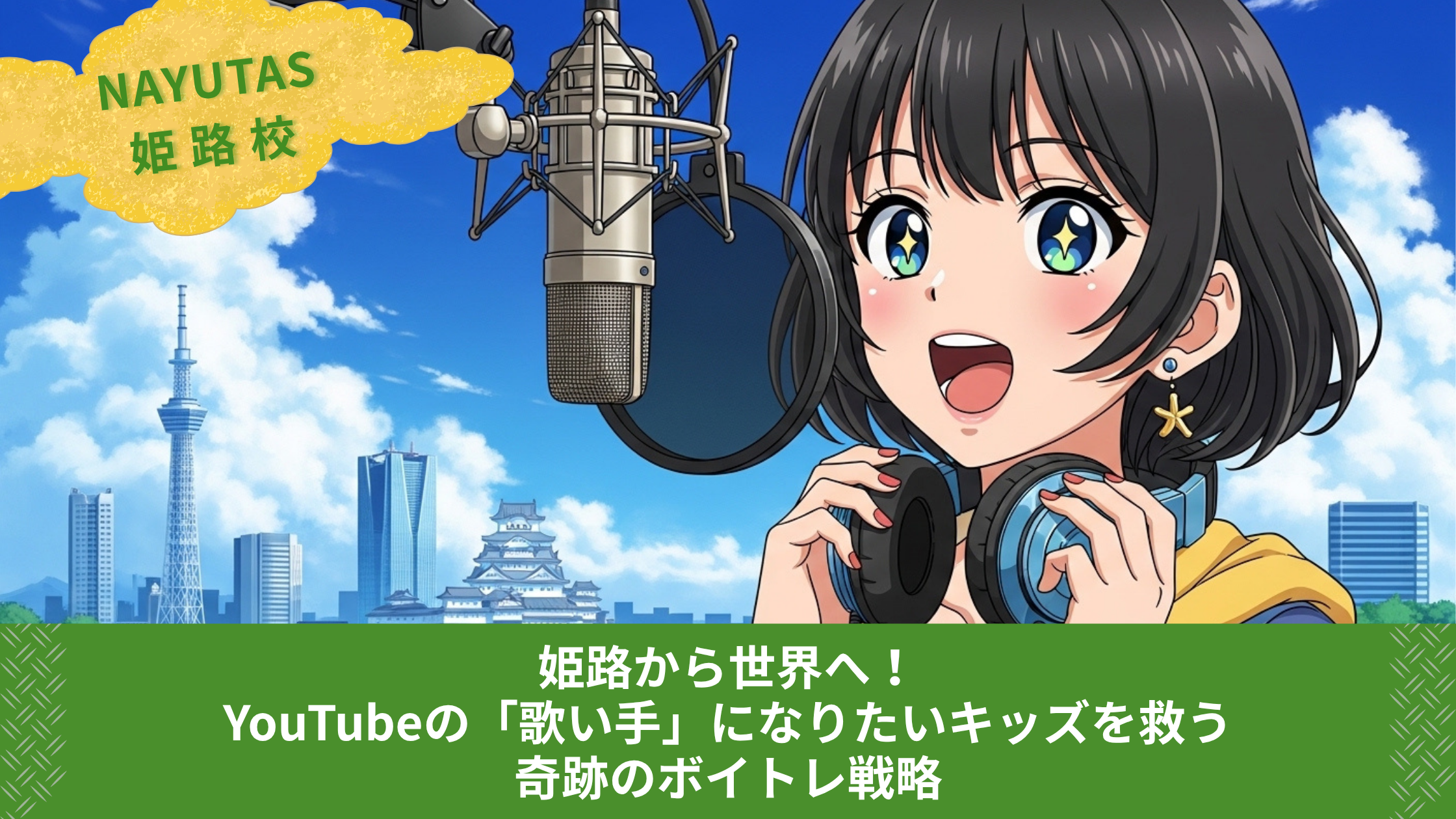 姫路から世界へ！YouTubeの「歌い手」になりたいキッズを救う、奇跡のボイトレ戦略