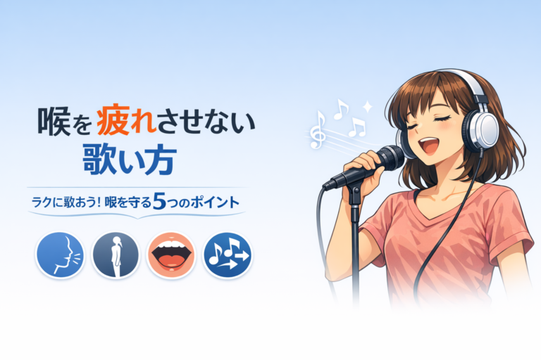 喉を疲れさせない歌い方｜今日からできる“ラクに歌う”ための５つのポイント