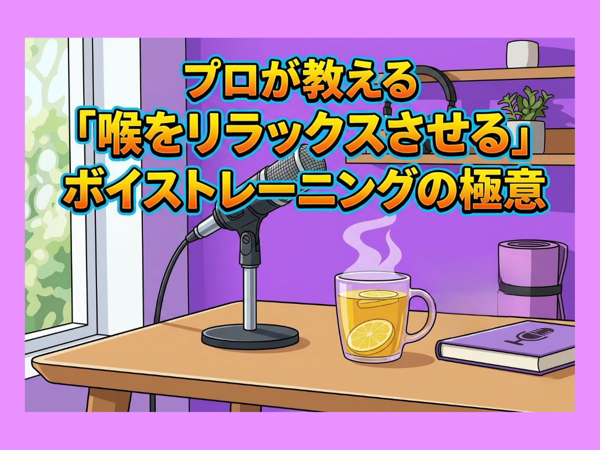 憧れの歌声を手に入れる！プロが教える「喉をリラックスさせる」ボイストレーニングの極意 ナユタス平塚校