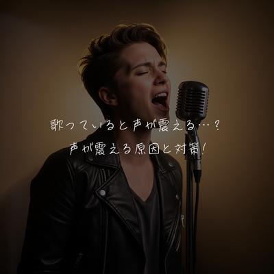 歌っていると声が震える…？声が震える原因と対策✍