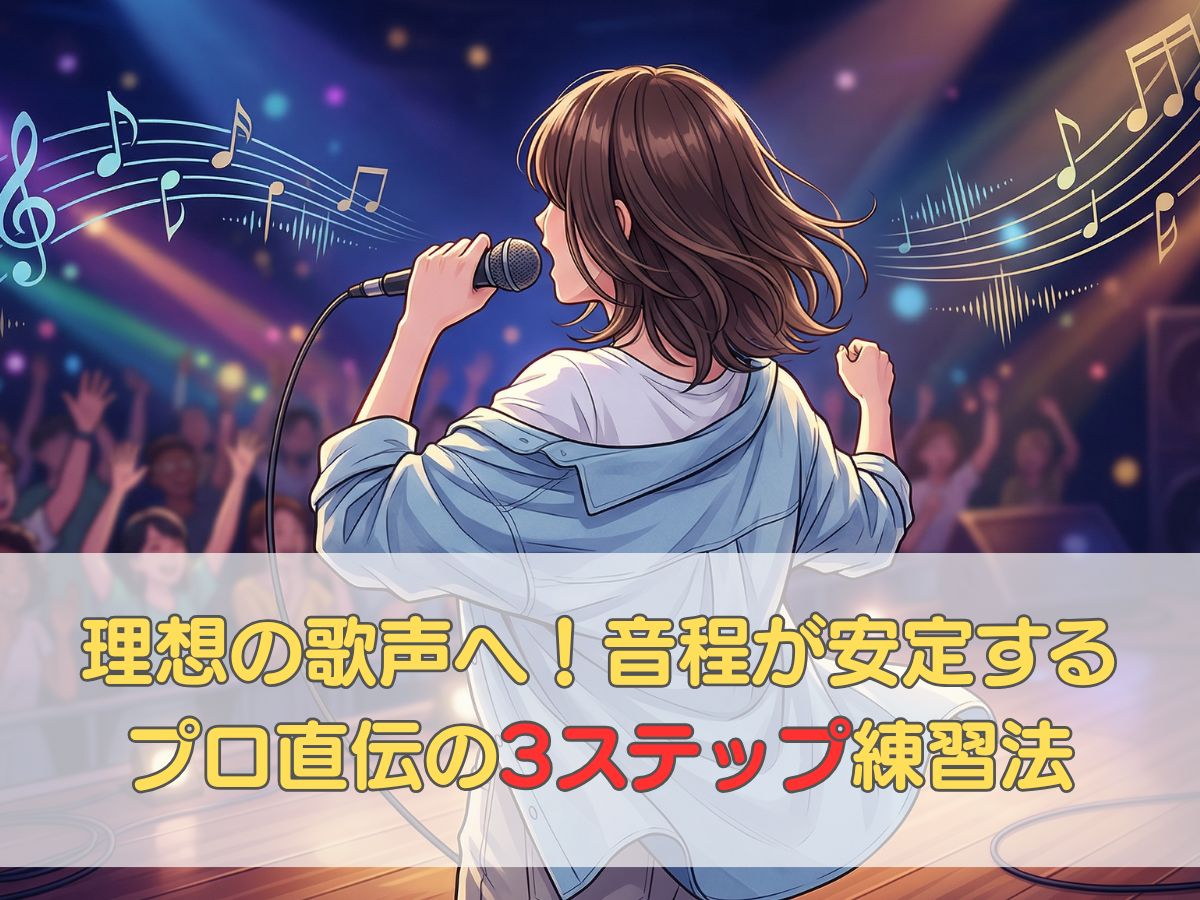 理想の歌声へ！音程が安定するプロ直伝の3ステップ練習法｜ナユタス平塚校