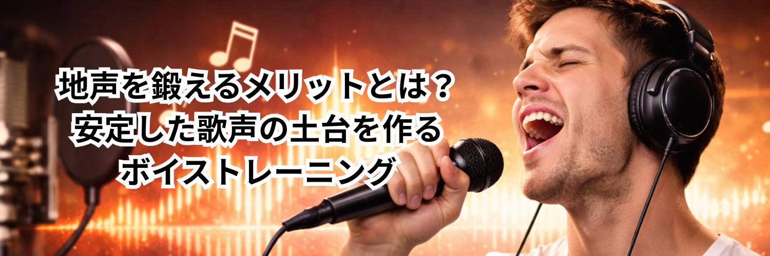 地声を鍛えるメリットとは？安定した歌声の土台を作るボイストレーニング