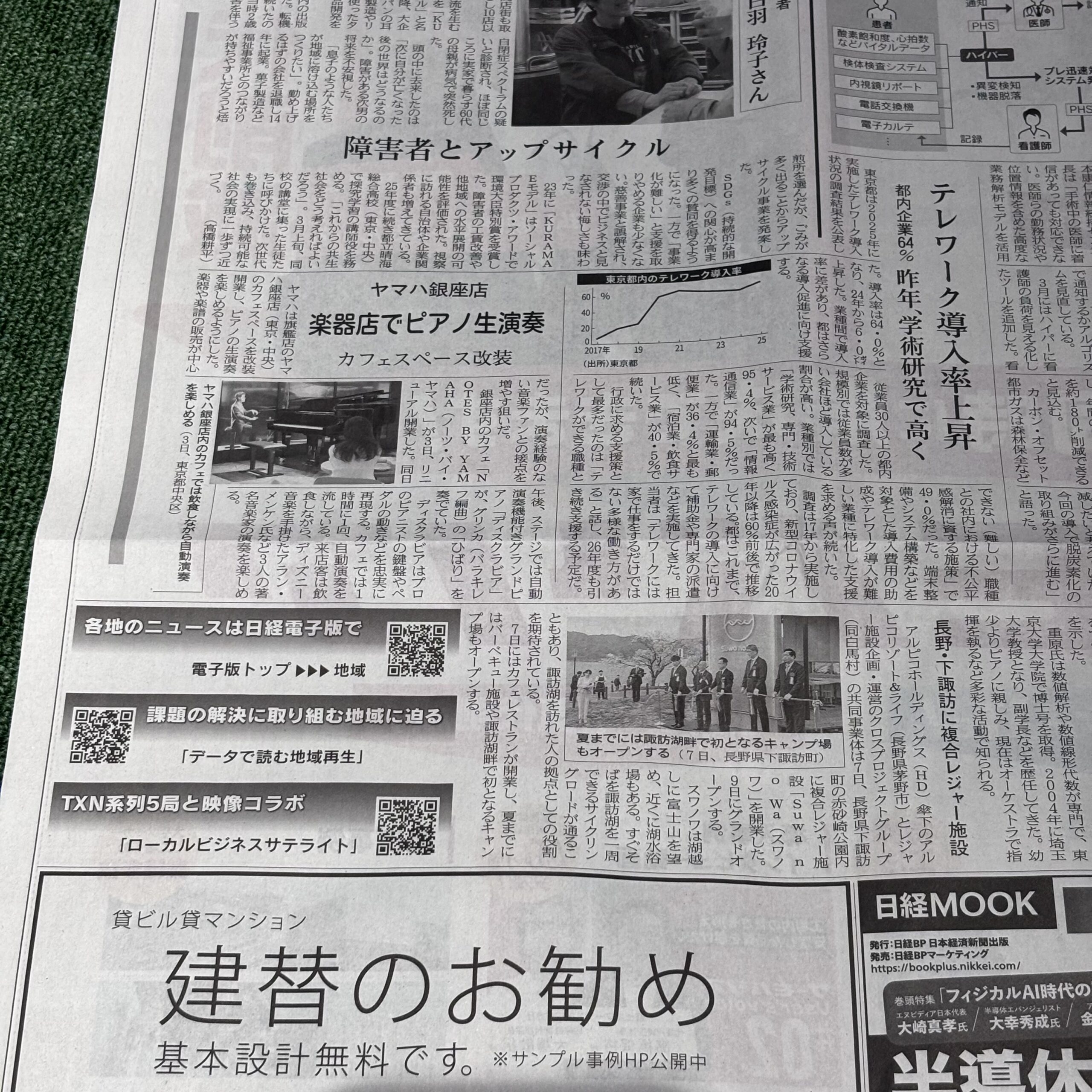 楽器店でピアノ生演奏【埼玉のボイストレーニングスクール・ナユタス川口校】