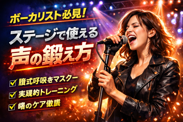 ボーカリスト必見！ステージで使える声の鍛え方