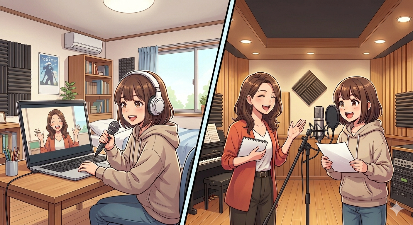 オンラインと対面、どっちがいい？ボイストレーニングの違いと正しい選び方☆NAYUTAS（ナユタス）香川高松校 ボイストレーニング