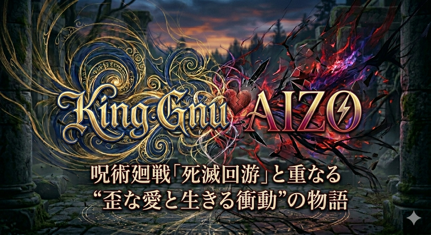 King Gnu「AIZO」 歌詞考察 ｜ 呪術廻戦「死滅回游」と重なる“歪な愛と生きる衝動”の物語⚡