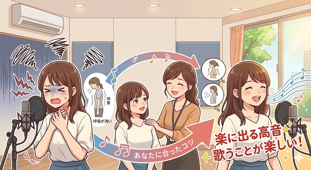 もう少し高い声が出せたら…