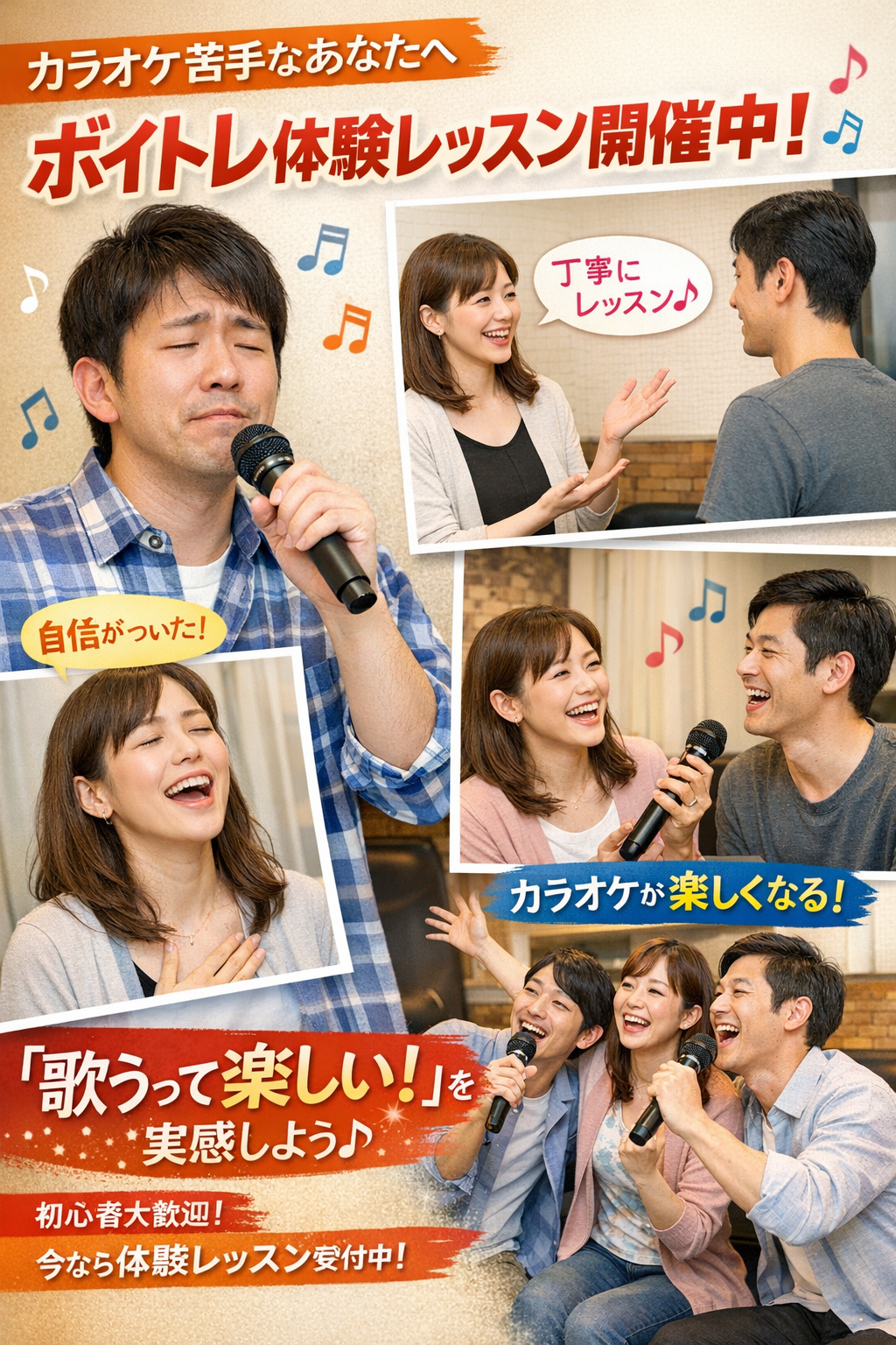 「カラオケで歌うのがちょっと怖い」「音程が外れている気がして思いきり楽しめない」——そんなお悩みをお持ちではありませんか？