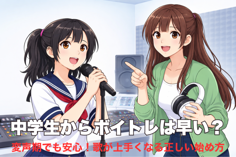 中学生からボイトレは早い？変声期でも安心！歌が上手くなる正しい始め方