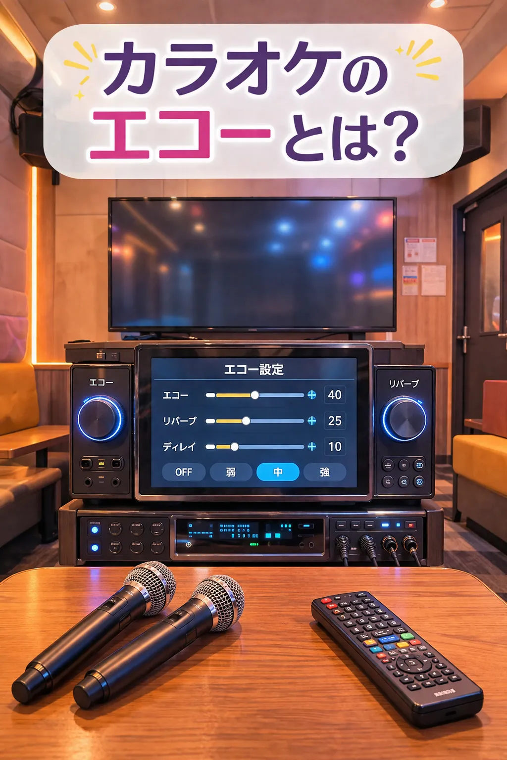 カラオケのエコーとは？おすすめ設定をご紹介