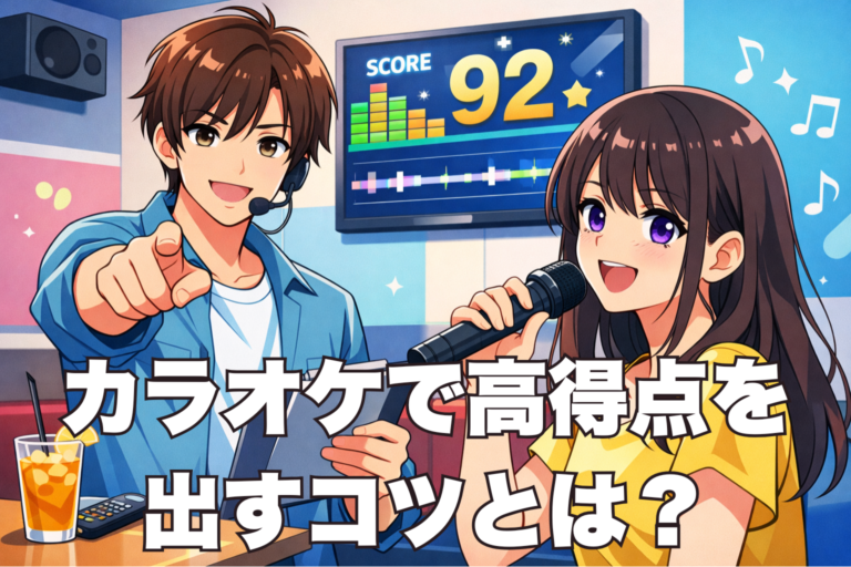 カラオケで高得点を出すコツとは？採点の仕組みと90点以上を出す歌い方をボイトレ講師が解説