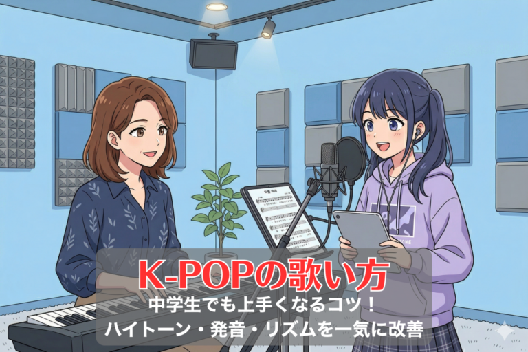 K-POPの歌い方｜中学生でも上手くなるコツ！ハイトーン・発音・リズムを一気に改善