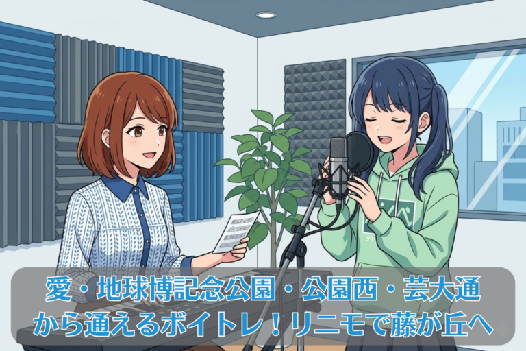 愛・地球博記念公園・公園西・芸大通から通えるボイトレ！リニモで藤が丘へ【初心者〜大人までOK】