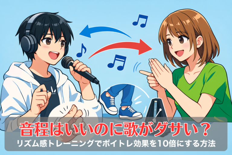 音程はいいのに歌がダサい？リズム感トレーニングでボイトレ効果を10倍にする方法