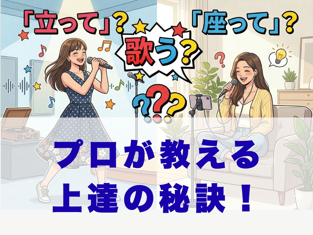 歌うなら「立って」歌う？「座って」歌う？プロが教える上達の秘訣！ナユタス平塚校