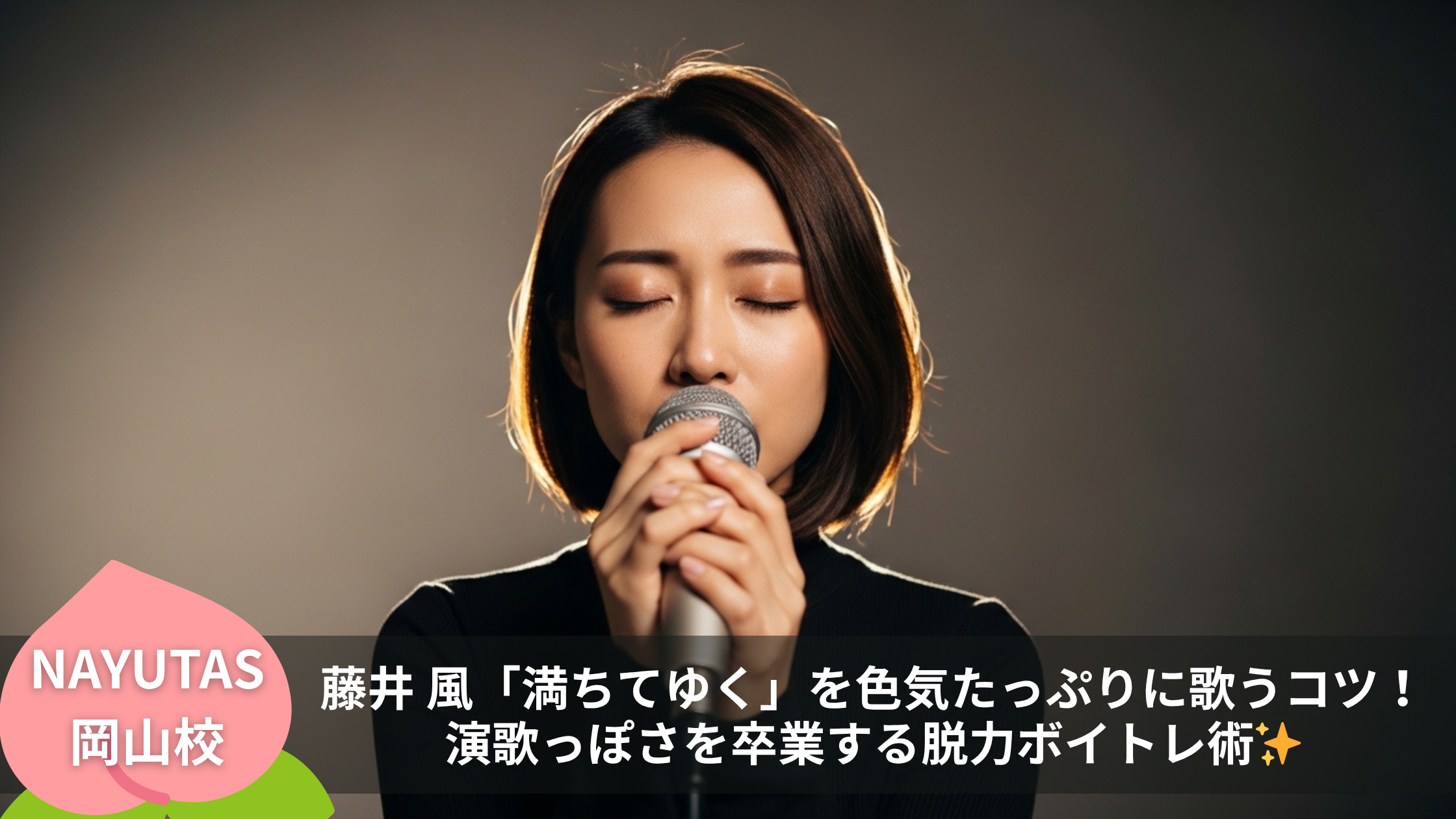 藤井 風「満ちてゆく」を色気たっぷりに歌うコツ！演歌っぽさを卒業する脱力ボイトレ術✨
