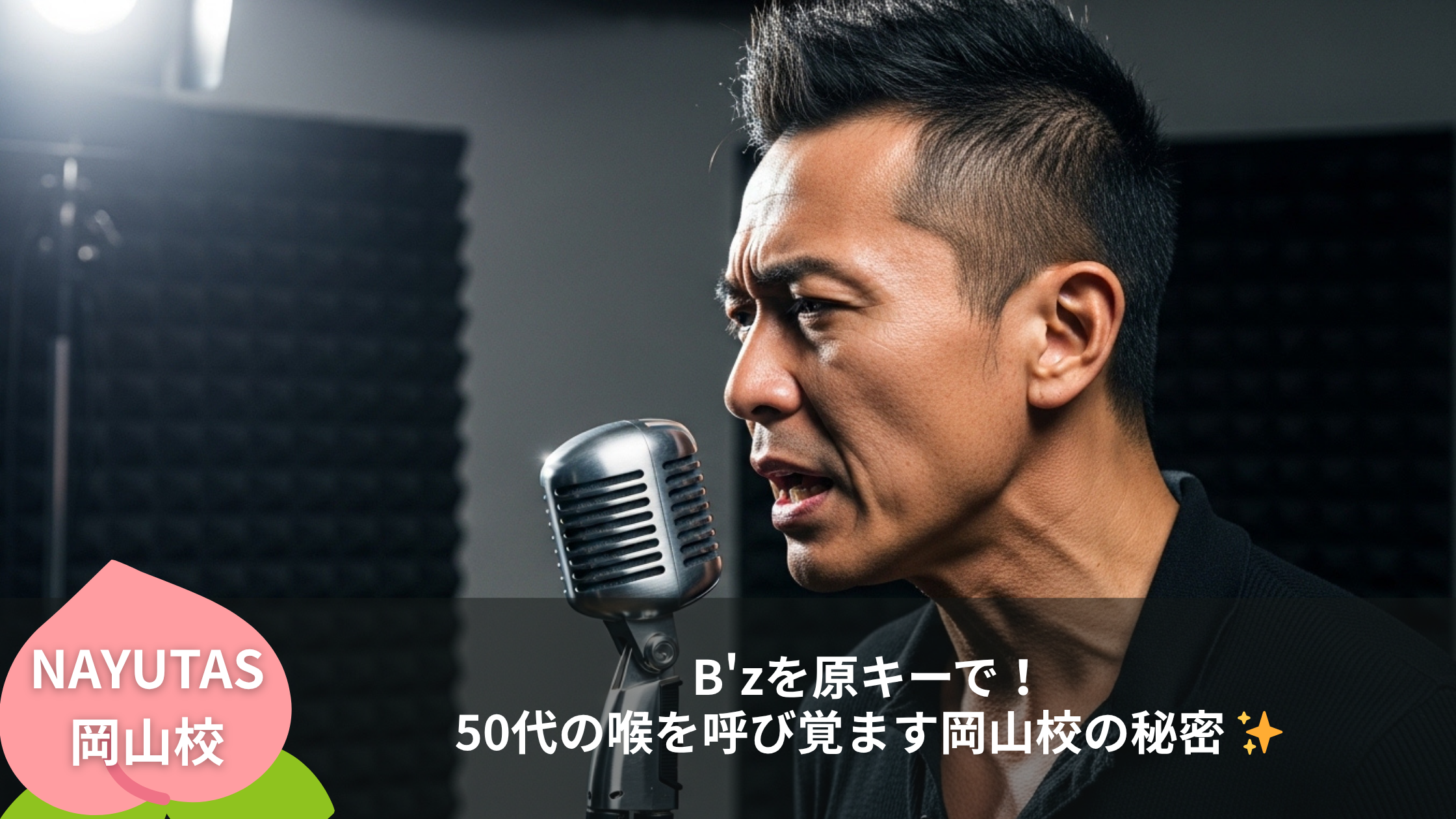 B'zを原キーで！50代の喉を呼び覚ます岡山校の秘密 ✨