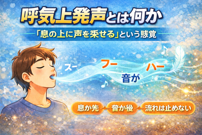 呼気上発声とは何か。「息の上に声を乗せる」という感覚 - NAYUTAS水戸校(助川)