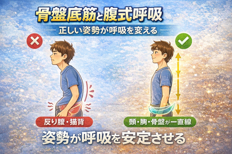 骨盤底筋と腹式呼吸。正しい姿勢が呼吸を変える - NAYUTAS水戸校(助川)