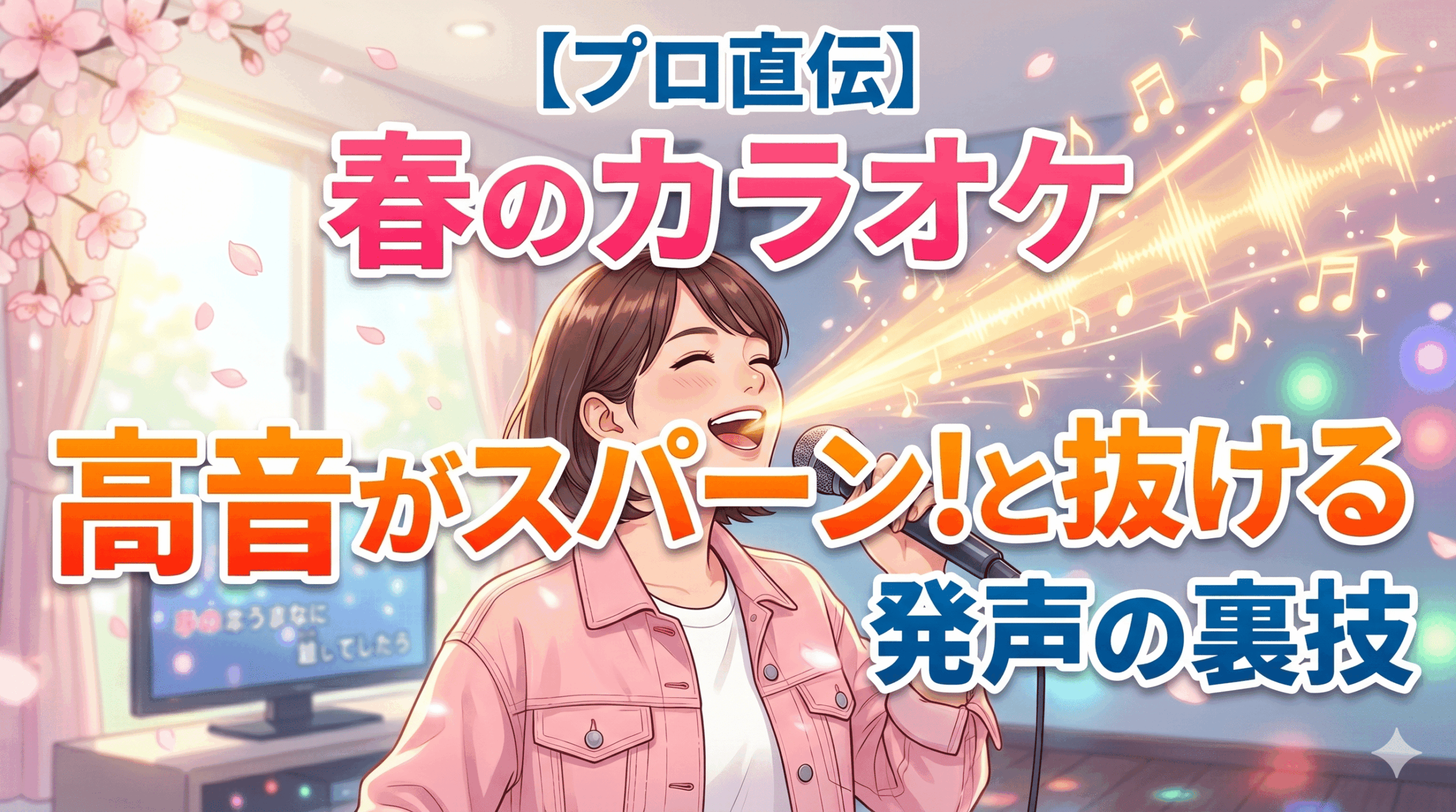 【プロ直伝】春のカラオケで「高音がスパーンと抜ける」発声の裏技【所沢のボイトレ教室】ナユタス所沢校