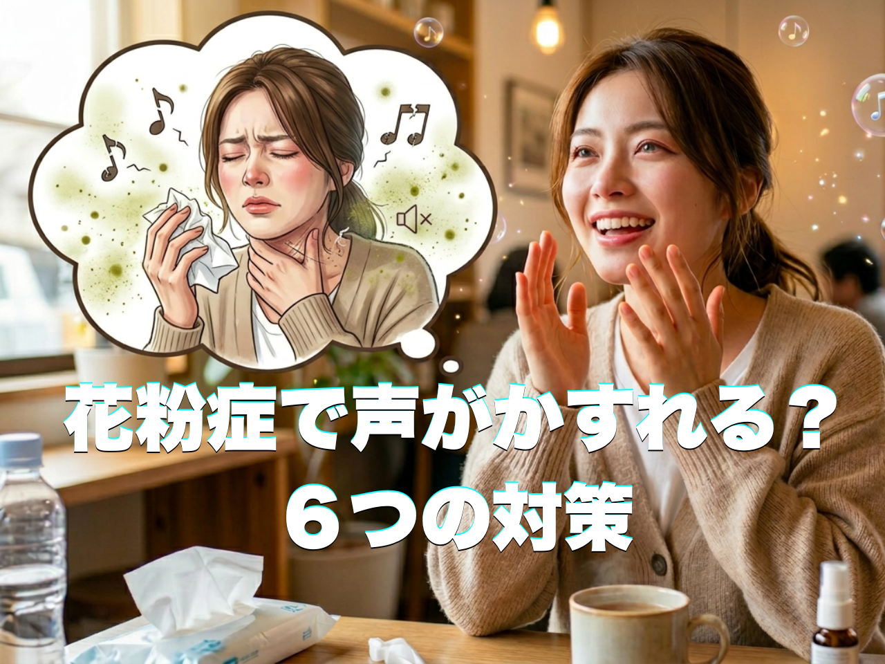 花粉症で声がかすれる？ボイトレ講師が教える発声を守る6つの対策【中目黒のボイストレーニング教室】