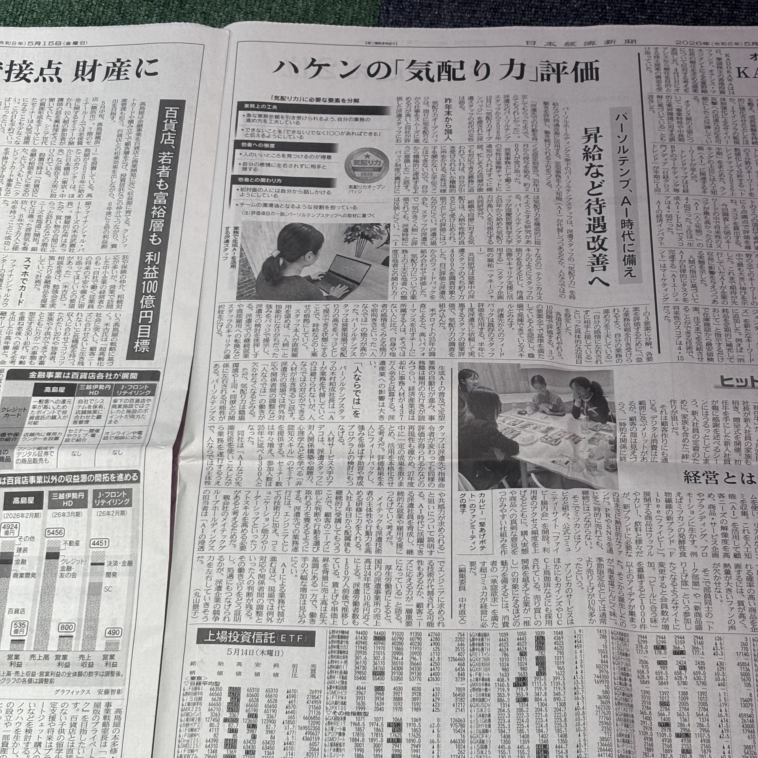 ハケンの「気配り力」評価【埼玉のボイストレーニングスクール・ナユタス川口校】