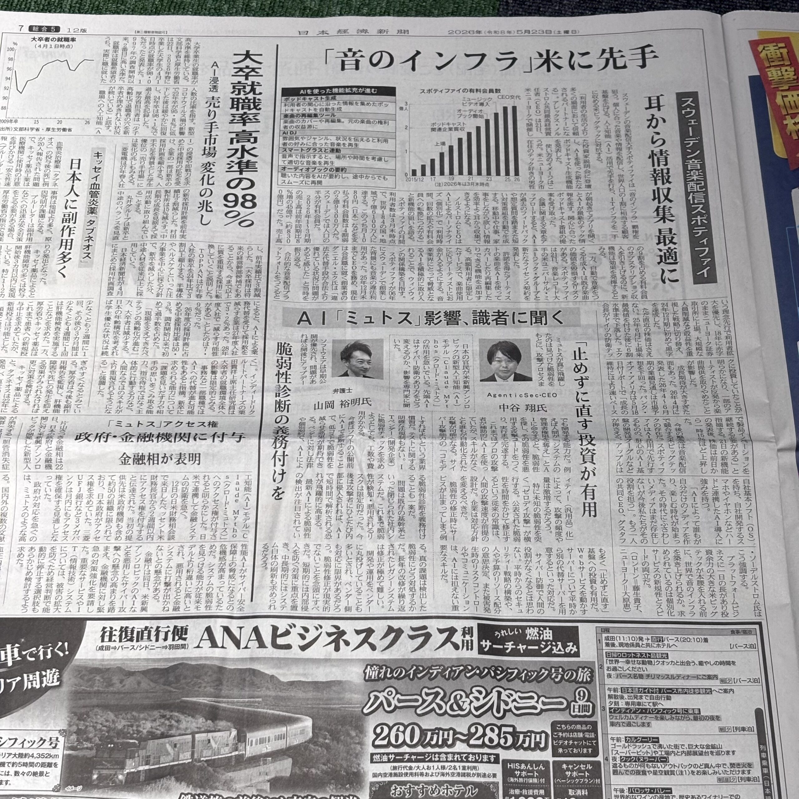 スポティファイ「音のインフラ」アメリカに先手【埼玉ボイトレスクール・ナユタス川口校】