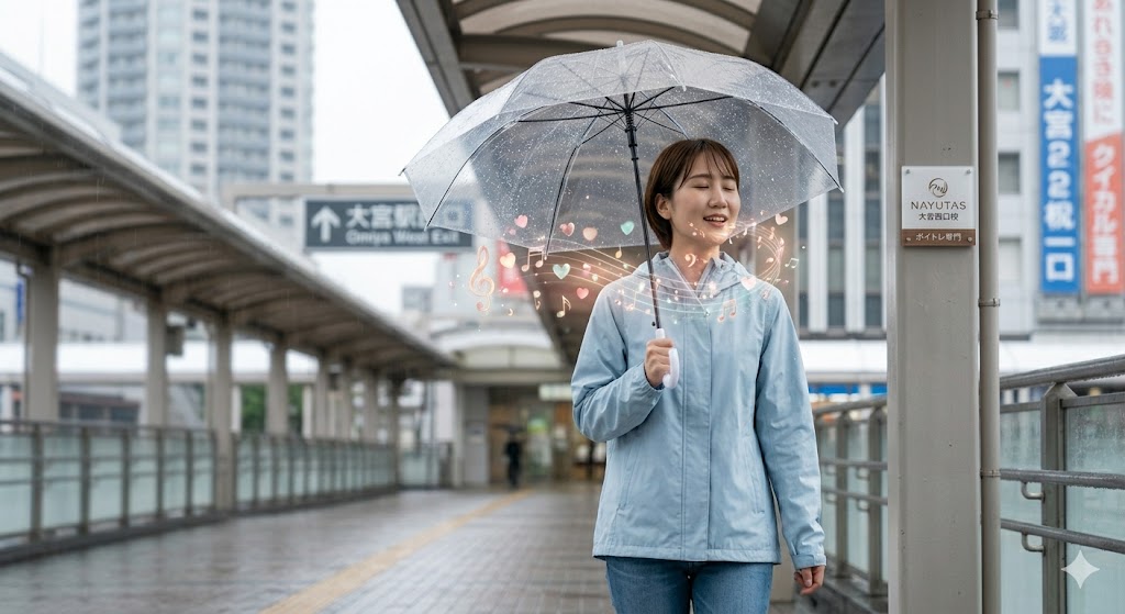 駅までの道のりも