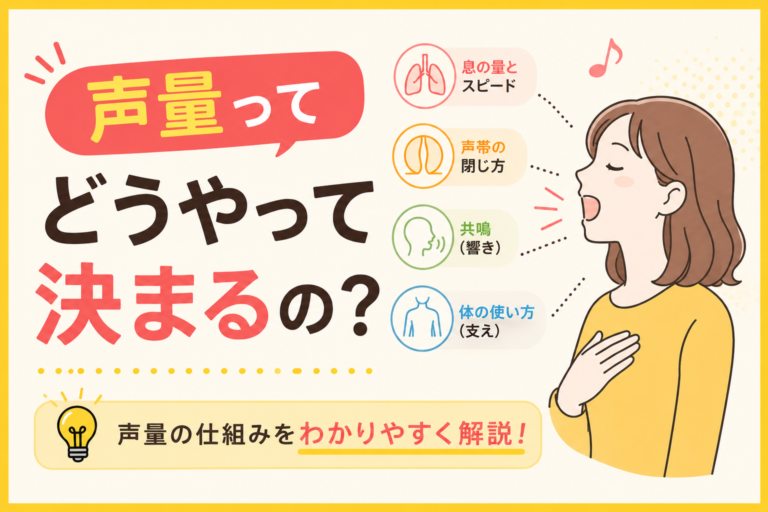 声量ってどうやって決まるの？「大きい声」の正体をわかりやすく解説！