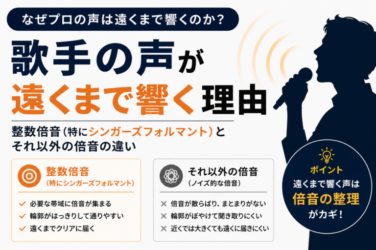 なぜ歌手の声は遠くまで響くのか。“倍音の整理”の話 - NAYUTAS水戸校(助川)