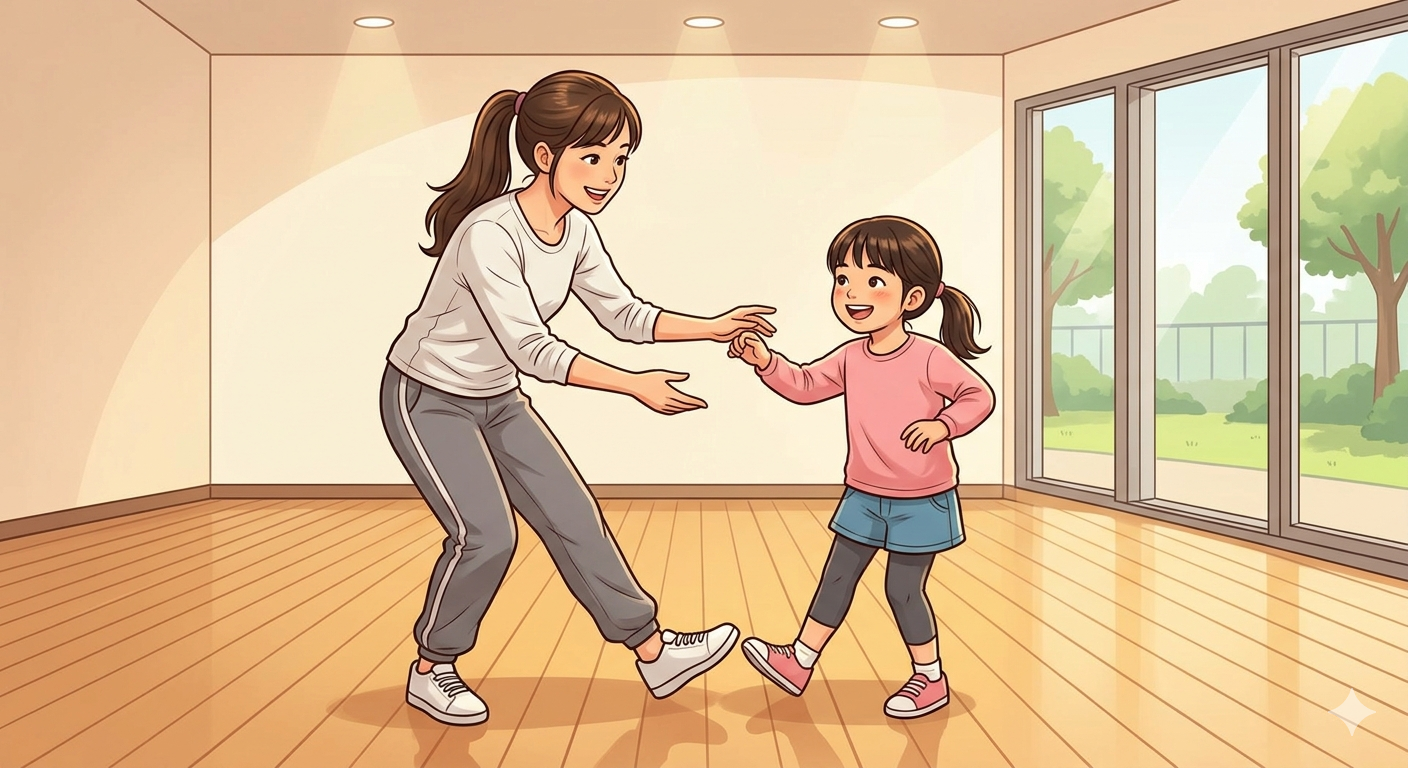 リズム感がなくても大丈夫！子どもの自信を育てるマンツーマンのダンス基礎指導😊