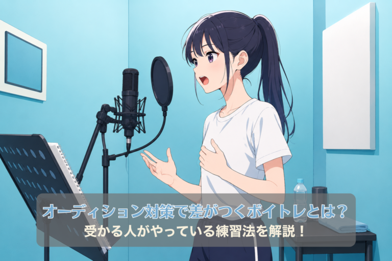 【保存版】オーディション対策で差がつくボイトレとは？受かる人がやっている練習法を解説！