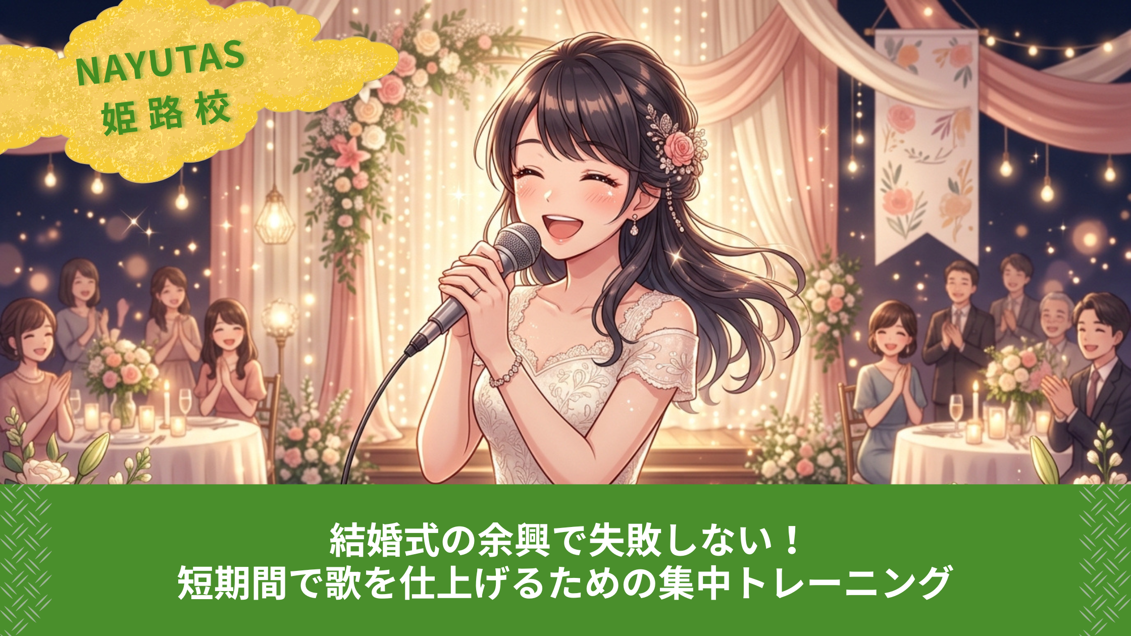 結婚式の余興で失敗しない！短期間で歌を仕上げるための集中トレーニング