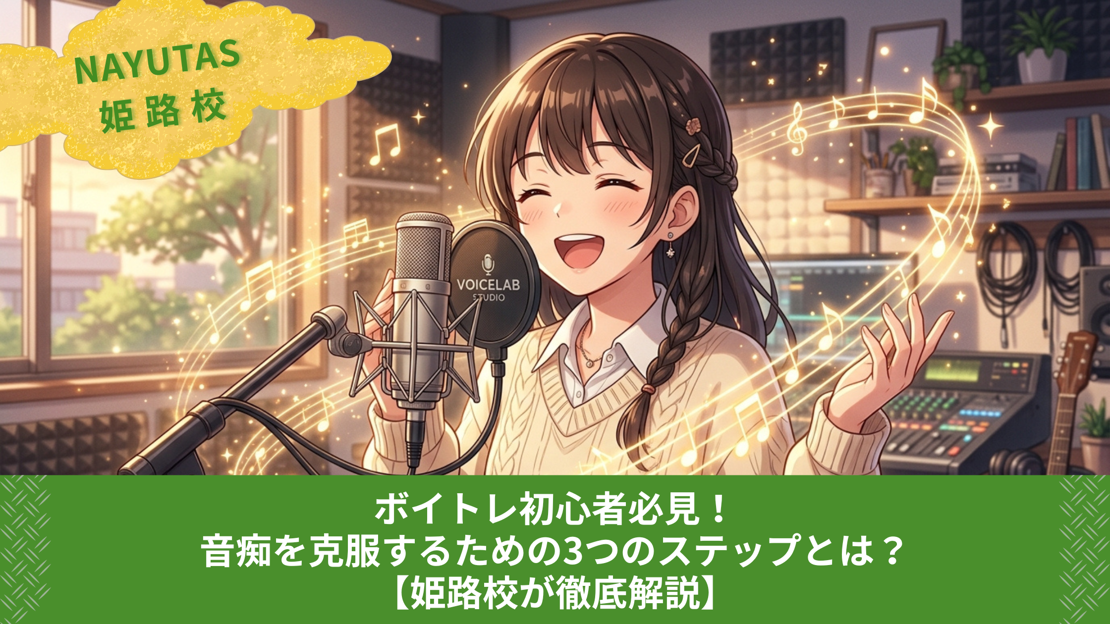 ボイトレ初心者必見！音痴を克服するための3つのステップとは？【姫路校が徹底解説】