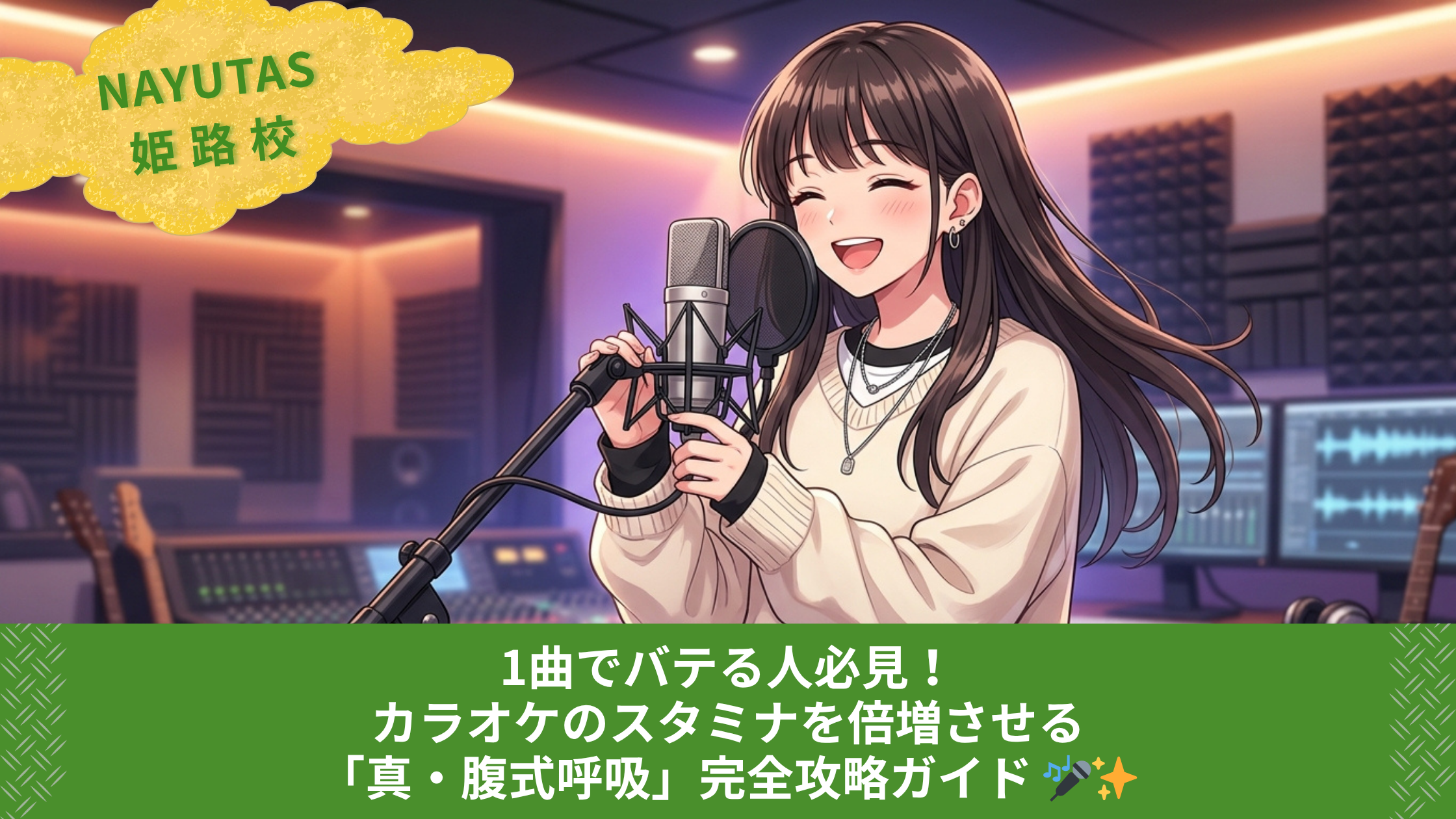 1曲でバテる人必見！カラオケのスタミナを倍増させる「真・腹式呼吸」完全攻略ガイド 🎤✨