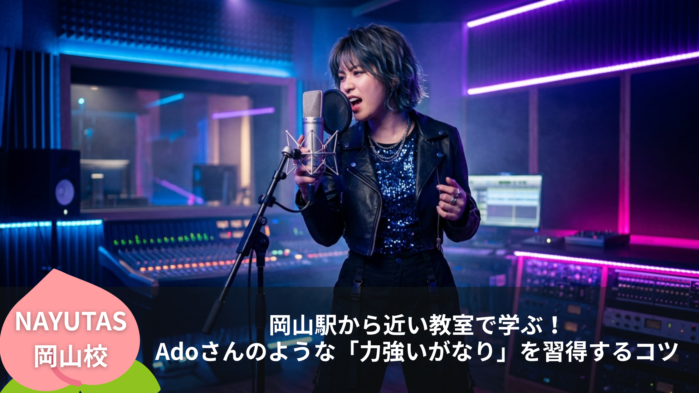 岡山駅から近い教室で学ぶ！Adoさんのような「力強いがなり」を習得するコツ