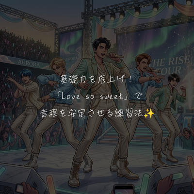 基礎力を底上げ！「Love so sweet」で音程を安定させる練習法✨️