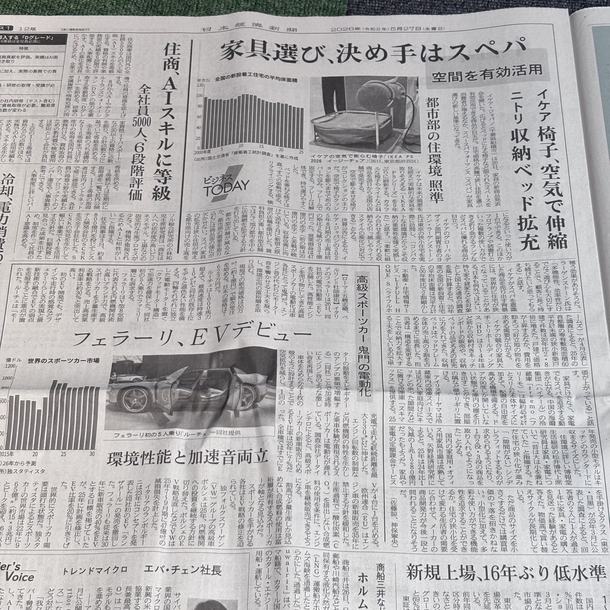 家具選び、決め手はスぺパ【埼玉ボイトレスクール・ナユタス川口校】