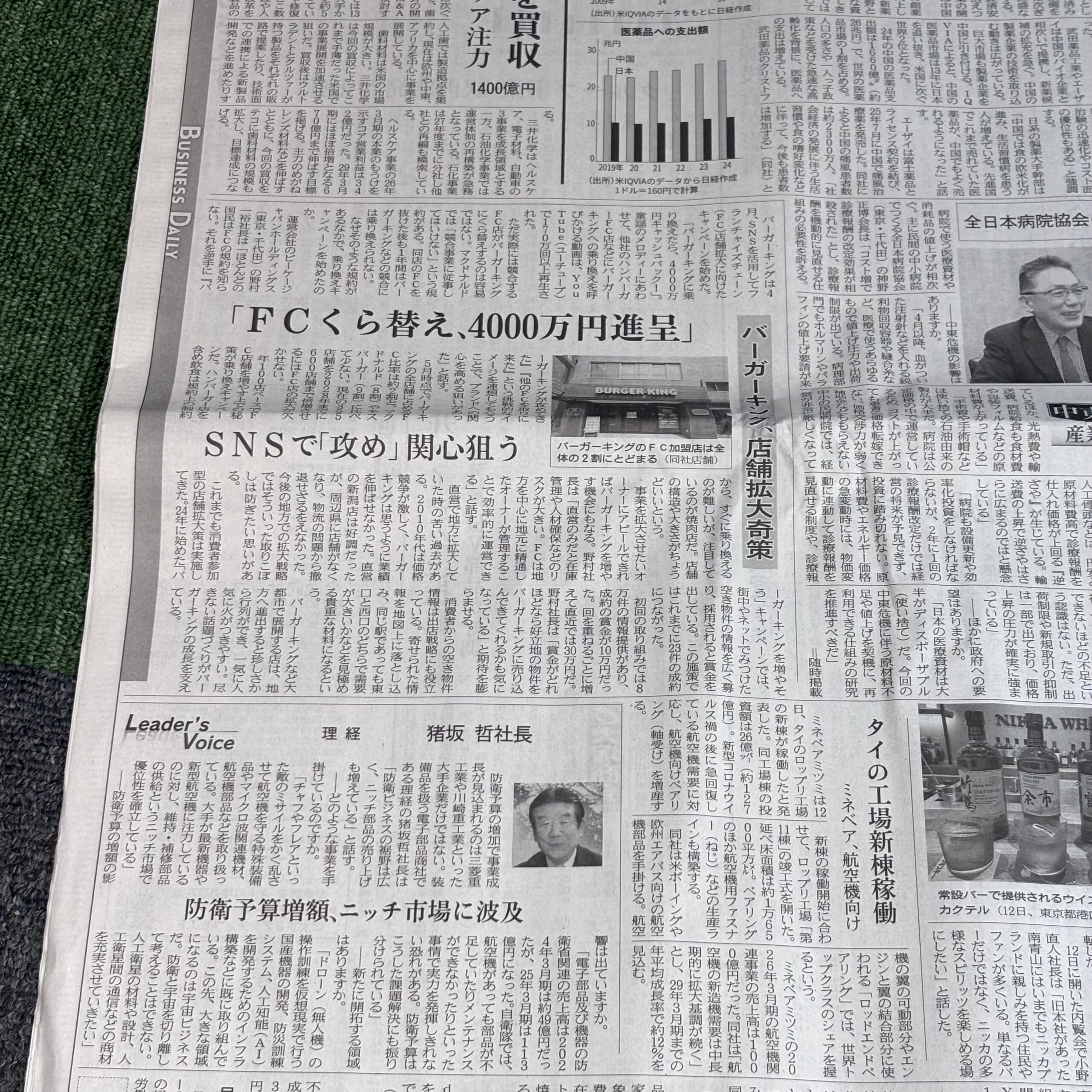 バーガーキング、FCくら替えで4000万円進呈【埼玉ボイトレスクール・ナユタス川口校】