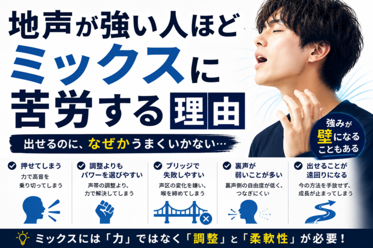 地声が強い人ほどミックスボイスに苦労する理由 - NAYUTAS水戸校(助川)